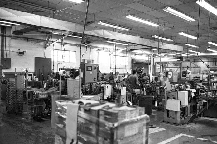 Active factory production floor